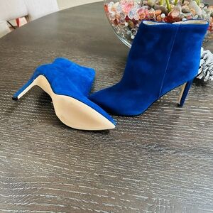 Nine West Vibrant Blue Heeled Boots